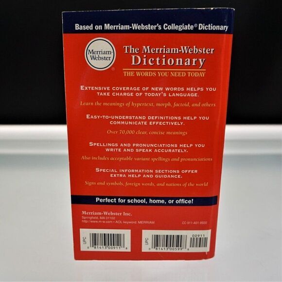 Merriam-Webster Dictionary 1997 Paperback - Picture 3 of 8